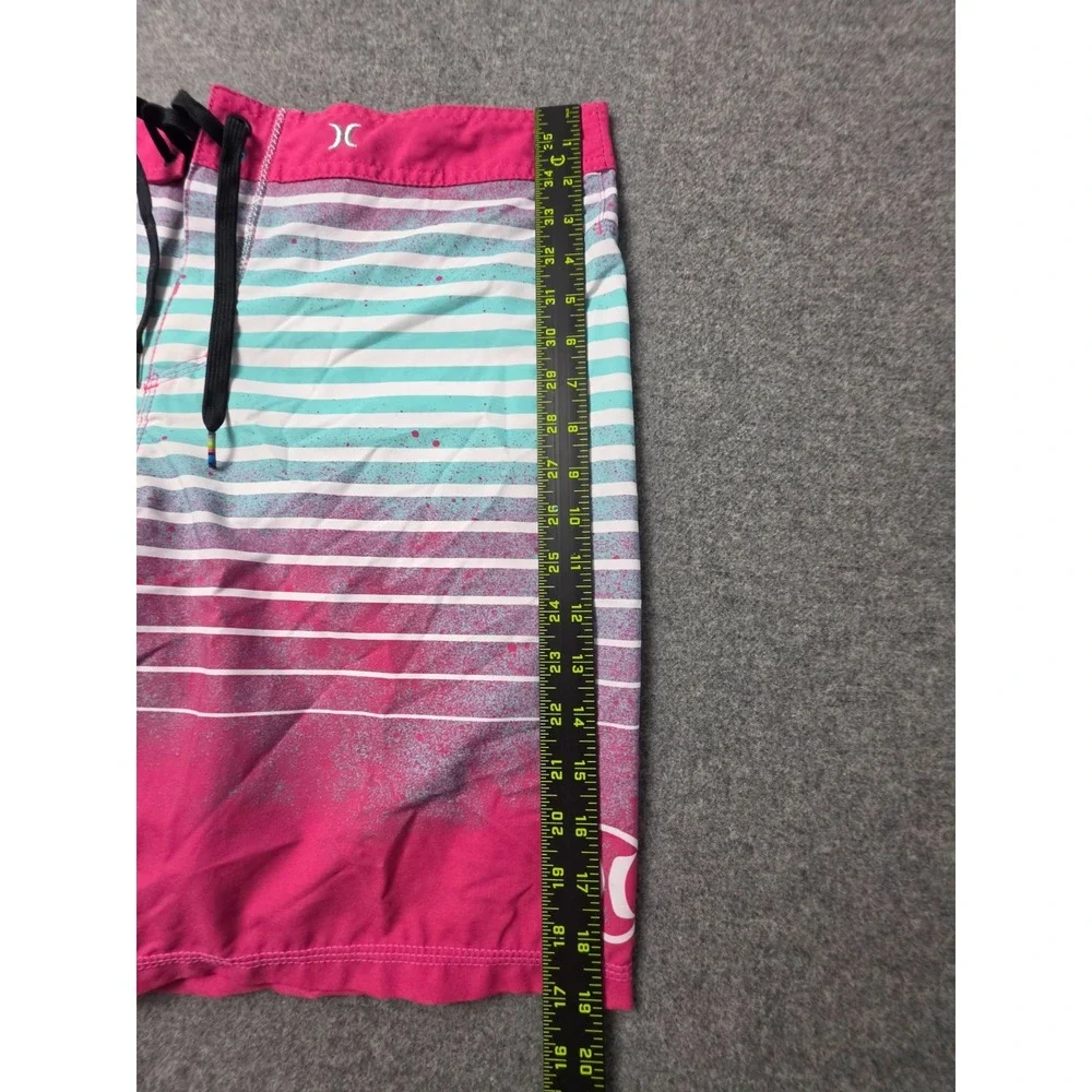 Hurley Phantom Board Shorts Mens 36 Multicolor Striped Surf Surfing Water Polo